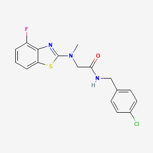 N-(4-chlorobenzyl)-2-((4-fluorobenzo[d]thiazol-2-yl)(methyl)amino)acetamide