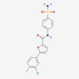 molecular formula C18H15ClN2O4S B243528 5-(3-chloro-4-methylphenyl)-N-(4-sulfamoylphenyl)furan-2-carboxamide 