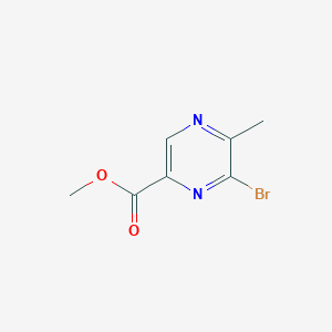 molecular formula C7H7BrN2O2 B2435283 6-溴-5-甲基吡嗪-2-甲酸甲酯 CAS No. 1166827-91-3