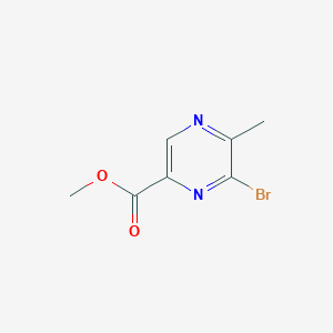 molecular formula C7H7BrN2O2 B2435283 6-Bromo-5-metilpirazina-2-carboxilato de metilo CAS No. 1166827-91-3