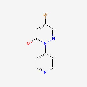 molecular formula C9H6BrN3O B2435306 5-Bromo-2-(pyridin-4-yl)-2,3-dihydropyridazin-3-one CAS No. 2251053-51-5