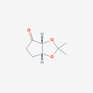 molecular formula C8H12O3 B2435323 (-)-(3AR,6AR)-Tetrahydro-2,2-dimethyl-4H-cyclopenta-1,3-dioxol-4-one CAS No. 595581-64-9
