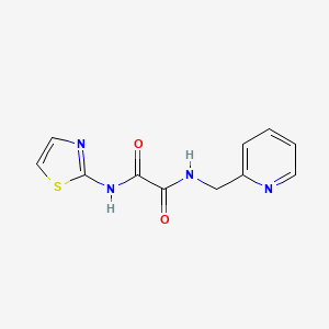 molecular formula C11H10N4O2S B2435326 N-(pyridin-2-ylmethyl)-N'-(1,3-thiazol-2-yl)ethanediamide CAS No. 331829-79-9