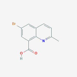 molecular formula C11H8BrNO2 B2435339 6-Bromo-2-methylquinoline-8-carboxylic acid CAS No. 1334304-98-1