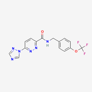 6-(1H-1,2,4-triazol-1-yl)-N-(4-(trifluoromethoxy)benzyl)pyridazine-3-carboxamide