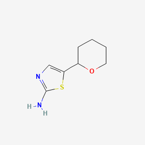 molecular formula C8H12N2OS B2435355 5-(Oxan-2-yl)-1,3-thiazol-2-amine CAS No. 1888755-46-1