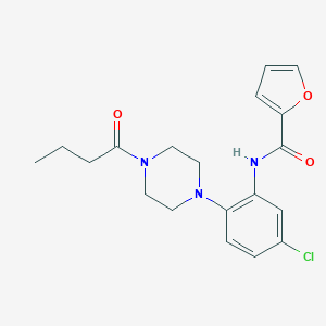 N-[2-(4-butyryl-1-piperazinyl)-5-chlorophenyl]-2-furamide