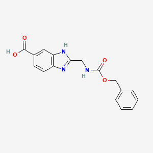 2-(Phenylmethoxycarbonylaminomethyl)-3H-benzimidazole-5-carboxylic acid