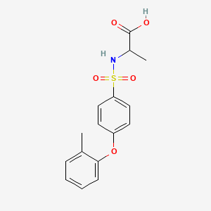 2-[[4-(2-methylphenoxy)phenyl]sulfonylamino]propanoic Acid