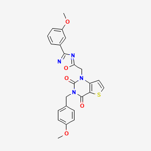 molecular formula C24H20N4O5S B2435404 N-(4-methylphenyl)-3-{[2-(4-methylphenyl)pyrimidin-4-yl]oxy}benzamide CAS No. 1251580-24-1