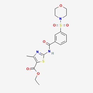 Ethyl 4-methyl-2-(3-(morpholinosulfonyl)benzamido)thiazole-5-carboxylate