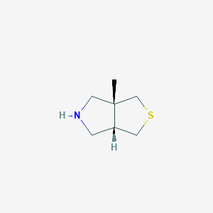 molecular formula C7H13NS B2435423 Rel-(3aR,6aS)-3a-甲基六氢-1H-噻吩并[3,4-c]吡咯 CAS No. 2137709-37-4