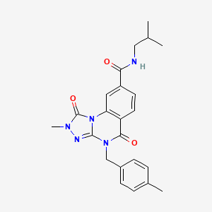 N-isobutyl-2-methyl-4-(4-methylbenzyl)-1,5-dioxo-1,2,4,5-tetrahydro-[1,2,4]triazolo[4,3-a]quinazoline-8-carboxamide