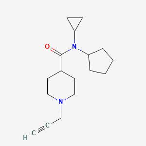molecular formula C17H26N2O B2435433 N-cyclopentyl-N-cyclopropyl-1-(prop-2-yn-1-yl)piperidine-4-carboxamide CAS No. 1427975-32-3