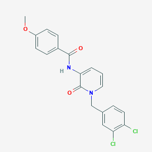 N-[1-(3,4-dichlorobenzyl)-2-oxo-1,2-dihydro-3-pyridinyl]-4-methoxybenzenecarboxamide