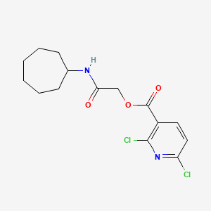 molecular formula C15H18Cl2N2O3 B2435456 (Cycloheptylcarbamoyl)methyl 2,6-dichloropyridine-3-carboxylate CAS No. 1356755-20-8