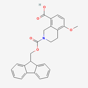 2-(9H-Fluoren-9-ylmethoxycarbonyl)-5-methoxy-3,4-dihydro-1H-isoquinoline-8-carboxylic acid