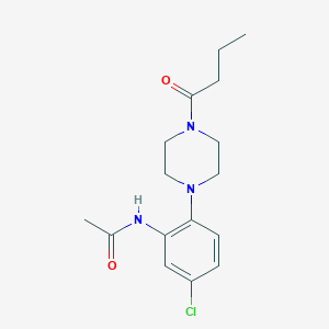 N-[2-(4-butyryl-1-piperazinyl)-5-chlorophenyl]acetamide