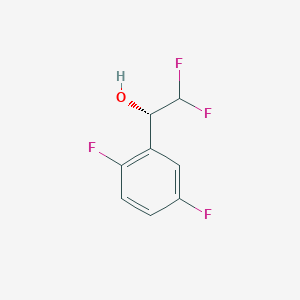 molecular formula C8H6F4O B2435461 (1S)-1-(2,5-二氟苯基)-2,2-二氟乙醇 CAS No. 2375249-20-8