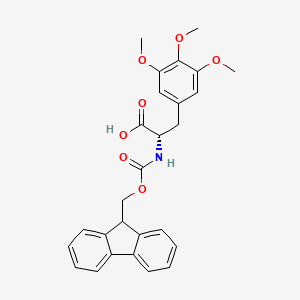 molecular formula C27H27NO7 B2435466 Fmoc-3,4,5-trimetoxil-L-fenilalanina CAS No. 381222-53-3