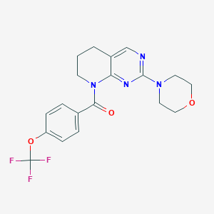 (2-morpholino-6,7-dihydropyrido[2,3-d]pyrimidin-8(5H)-yl)(4-(trifluoromethoxy)phenyl)methanone
