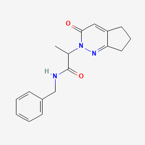 N-benzyl-2-(3-oxo-3,5,6,7-tetrahydro-2H-cyclopenta[c]pyridazin-2-yl)propanamide