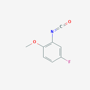 molecular formula C8H6FNO2 B2435512 4-Fluoro-2-isocyanato-1-methoxybenzene CAS No. 148624-86-6