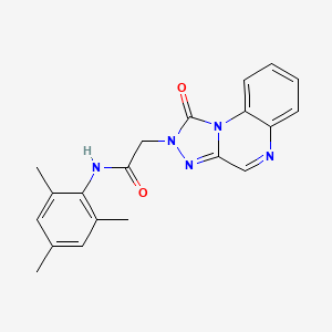 molecular formula C20H19N5O2 B2435518 N-mesityl-2-(1-oxo-[1,2,4]triazolo[4,3-a]quinoxalin-2(1H)-yl)acetamide CAS No. 1031559-21-3