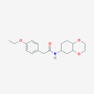 molecular formula C18H25NO4 B2435528 2-(4-乙氧基苯基)-N-(八氢苯并[b][1,4]二氧杂环-6-基)乙酰胺 CAS No. 1902946-86-4