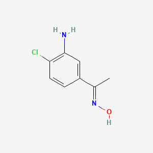 1-(3-Amino-4-chlorophenyl)ethan-1-one oxime
