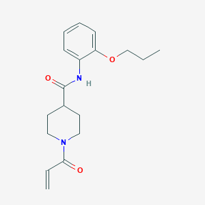 1-Prop-2-enoyl-N-(2-propoxyphenyl)piperidine-4-carboxamide