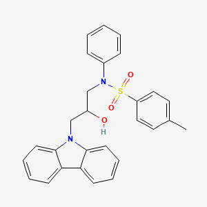 N-(3-Carbazol-9-yl-2-hydroxy-propyl)-4-methyl-N-phenyl-benzenesulfonamide