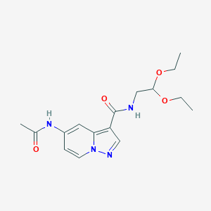 5-acetamido-N-(2,2-diethoxyethyl)pyrazolo[1,5-a]pyridine-3-carboxamide