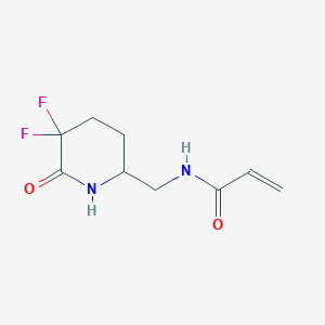 N-[(5,5-Difluoro-6-oxopiperidin-2-yl)methyl]prop-2-enamide
