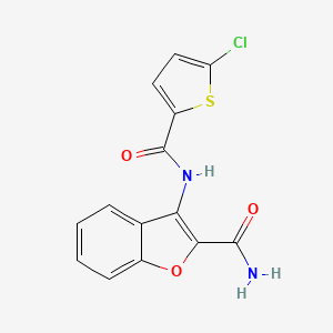 3-(5-Chlorothiophene-2-carboxamido)benzofuran-2-carboxamide