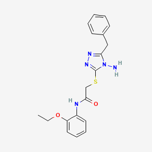 molecular formula C19H21N5O2S B2435616 N-(2-éthoxyphényl)-2-[(4-amino-5-benzyl-4H-1,2,4-triazol-3-yl)sulfanyl]acétamide CAS No. 905797-90-2