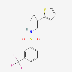N-((1-(thiophen-2-yl)cyclopropyl)methyl)-3-(trifluoromethyl)benzenesulfonamide