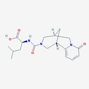 (S)-4-methyl-2-((1R,5R)-8-oxo-2,3,4,5,6,8-hexahydro-1H-1,5-methanopyrido[1,2-a][1,5]diazocine-3-carboxamido)pentanoic acid
