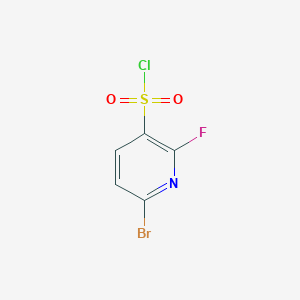 molecular formula C5H2BrClFNO2S B2435684 6-溴-2-氟吡啶-3-磺酰氯 CAS No. 1261752-72-0