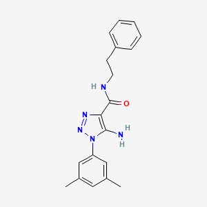 5-amino-1-(3,5-dimethylphenyl)-N-(2-phenylethyl)-1H-1,2,3-triazole-4-carboxamide