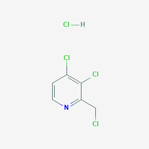 molecular formula C6H5Cl4N B2435714 Chlorhydrate de 3,4-dichloro-2-(chlorométhyl)pyridine CAS No. 2126178-92-3