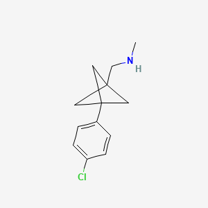 1-[3-(4-Chlorophenyl)-1-bicyclo[1.1.1]pentanyl]-N-methylmethanamine