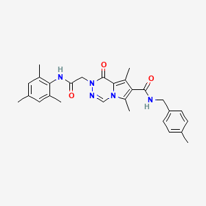 molecular formula C28H31N5O3 B2435722 N-(2,4-dimethoxybenzyl)-2-(6-morpholin-4-yl-1H-pyrrolo[2,3-b]pyridin-1-yl)acetamide CAS No. 1189870-58-3