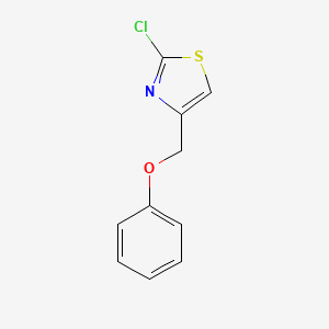 molecular formula C10H8ClNOS B2435755 2-Chloro-4-(phenoxymethyl)-1,3-thiazole CAS No. 1872492-22-2