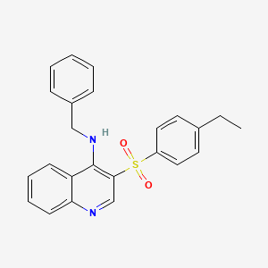 molecular formula C24H22N2O2S B2435765 N-苄基-3-(4-乙基苯基)磺酰基喹啉-4-胺 CAS No. 899356-17-3