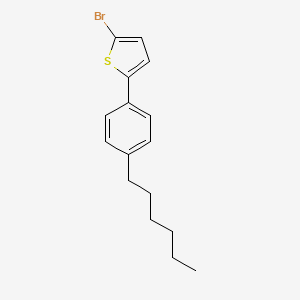 molecular formula C16H19BrS B2435771 2-溴-5-(4-己基苯基)噻吩 CAS No. 934368-79-3