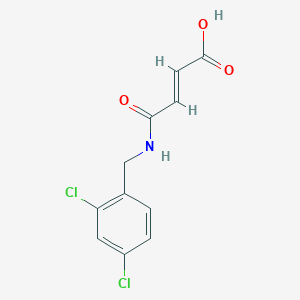 molecular formula C11H9Cl2NO3 B2435796 3-(2,4-Dichloro-benzylcarbamoyl)-acrylic acid CAS No. 392708-09-7