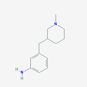 molecular formula C13H20N2 B2435798 3-[(1-甲基哌啶-3-基)甲基]苯胺 CAS No. 1784867-08-8