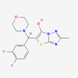 5-((3,4-Difluorophenyl)(morpholino)methyl)-2-methylthiazolo[3,2-b][1,2,4]triazol-6-ol