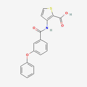 molecular formula C18H13NO4S B2435844 3-[(3-Phenoxybenzoyl)amino]-2-thiophenecarboxylic acid CAS No. 849333-95-5